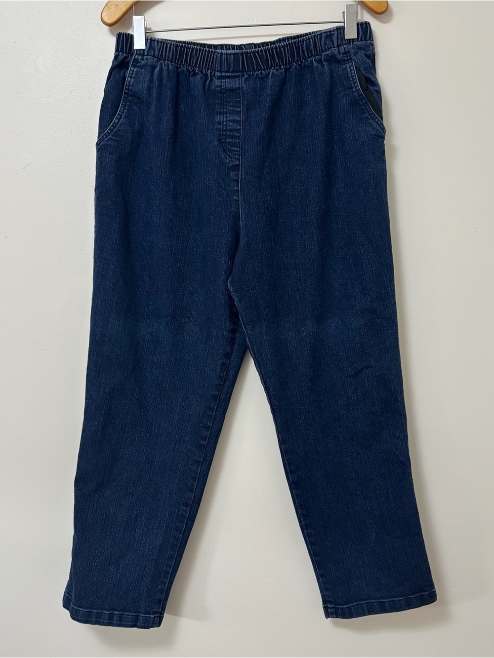 Alia Dark Blue Elastic Waist Jeans